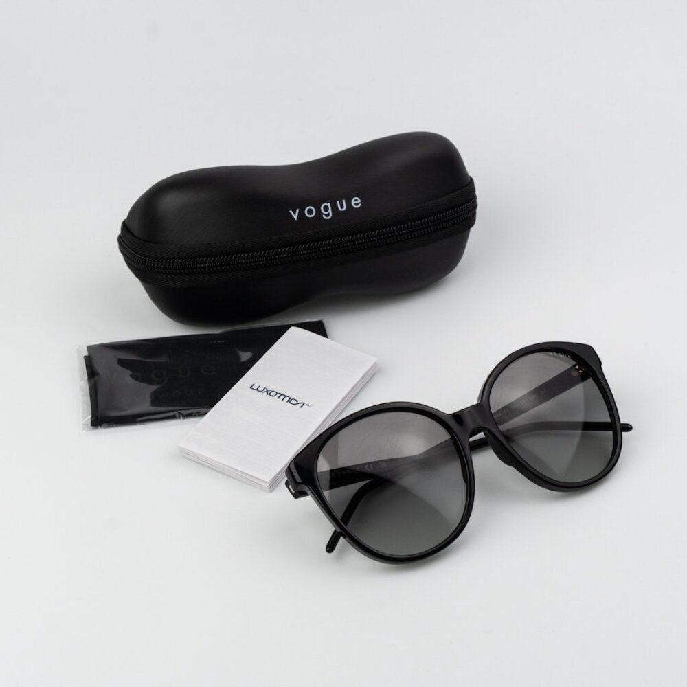 Vogue Women Sunglasses Black Grey Gradient Butterfly VO5509S W44/1156 BRAND NEW